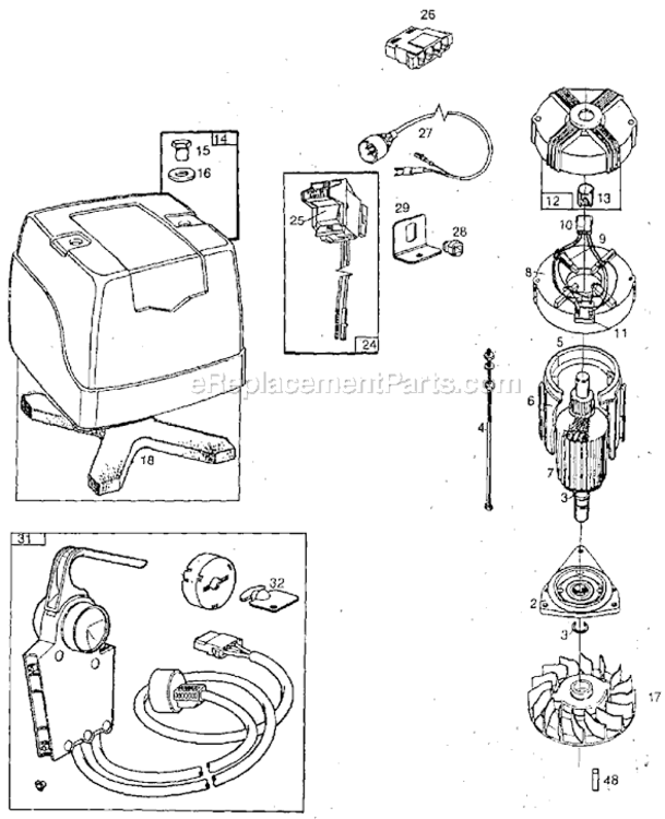 Page A Diagram and Parts List for 748001  Briggs and Stratton Engine